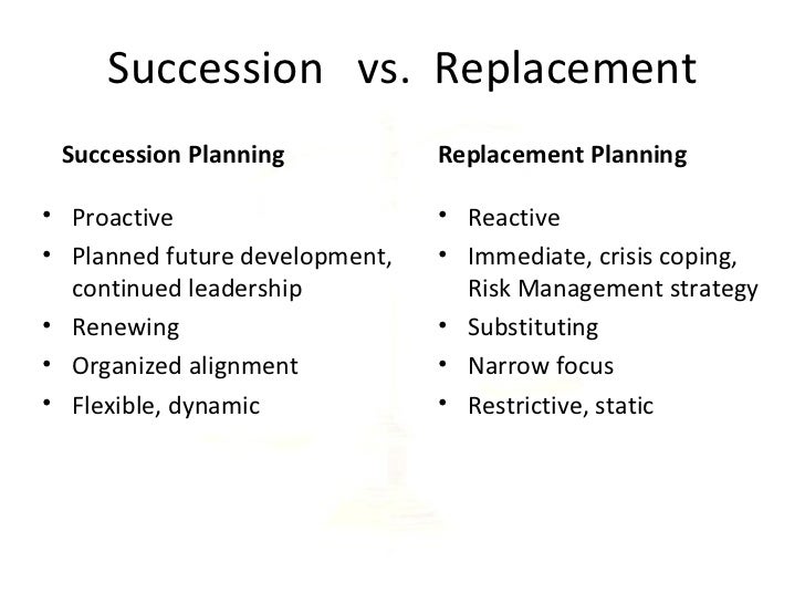 Difference Between Replacement Chart And Succession Planning