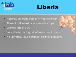 iLab Liberia Web Gathering Presentation