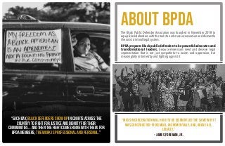 “Each day, Black defenders show up in courts across the
country to fight for justice and dignity for their
communities… an...