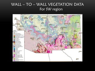 WALL – TO – WALL VEGETATION DATA
            For SW region
 
