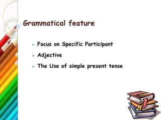 Materials to make descriptive text | PPTX