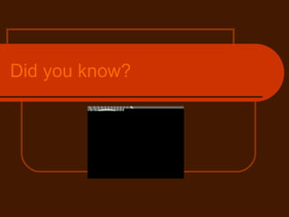 Did   you  know? 