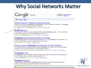 Why Social Networks Matter 