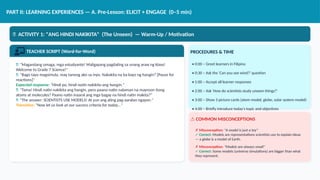 Grade 7 Science Lesson Plan: Using Scientific Models to Explain the ...