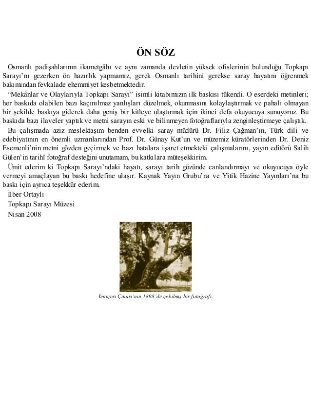 Osmanli Sarayinda Gundelik Hayat