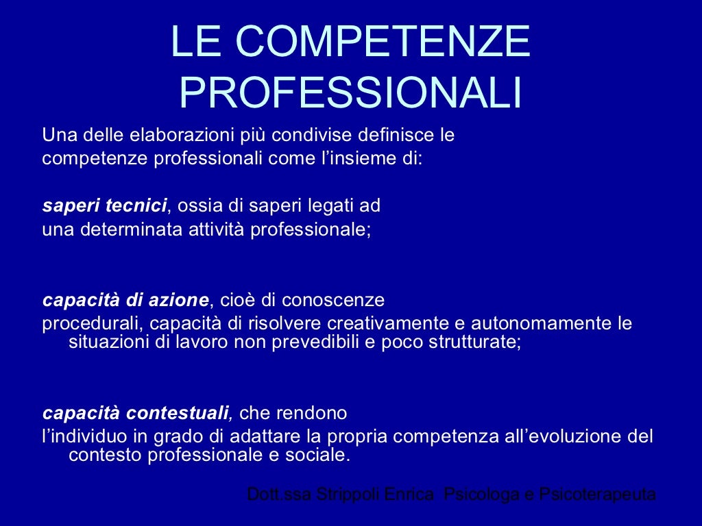 Il bilancio delle competenze