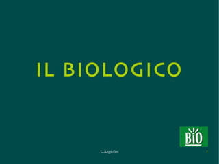 IL BIOLOGICO


     L.Angiolini   1
 