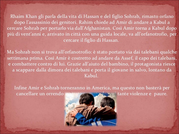 Analisi Del Libro Il Cacciatore Di Aquiloni