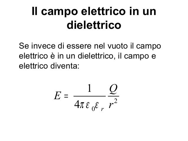 Flusso Del Campo Elettrico Formula