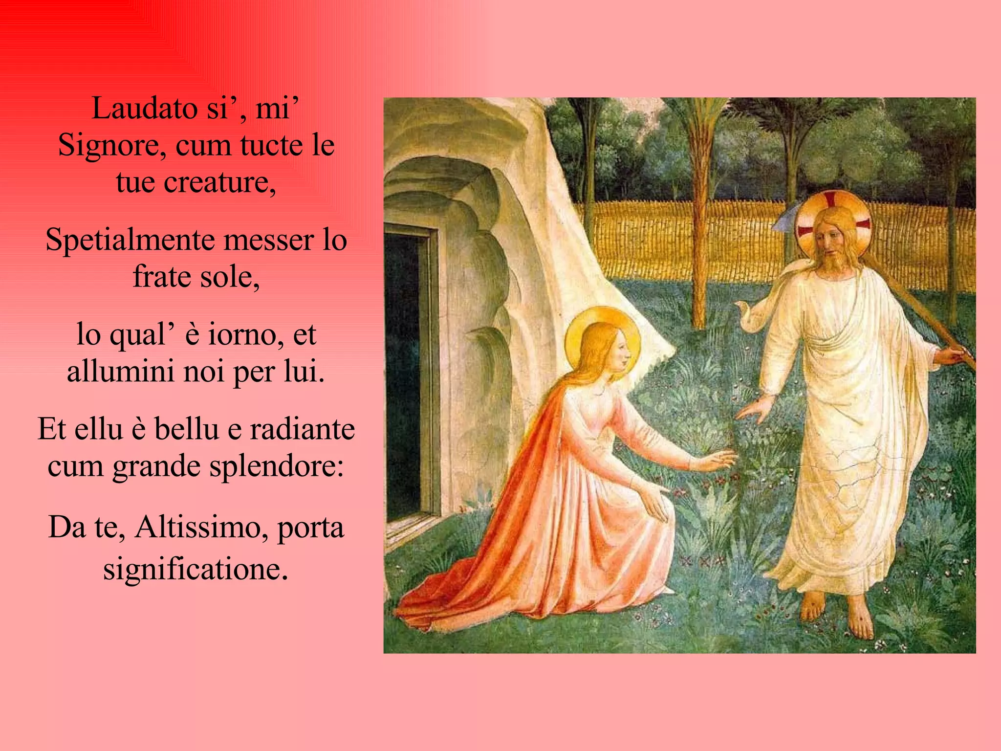 Figure Retoriche Cantico Delle Creature Il Cantico Delle Creature | PPS | Christianity | Religion & Spirituality