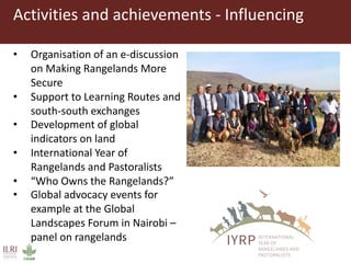 ILC Rangelands Initiative–Global component