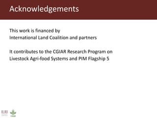 ILC Rangelands Initiative–Global component