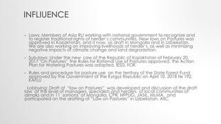 Central Asia Rangelands Initiative: Activities and results