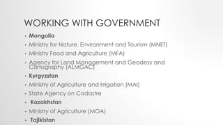 Central Asia Rangelands Initiative: Activities and results