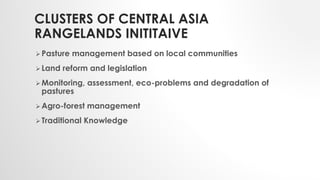 Central Asia Rangelands Initiative: Activities and results