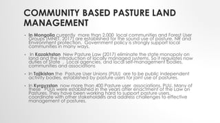Central Asia Rangelands Initiative: Activities and results