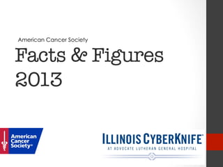 Facts & Figures
2013 
American Cancer Society
 