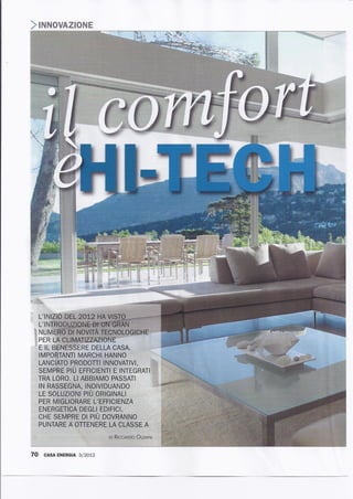 Il comfort è hi tech - casa energia 03-2012