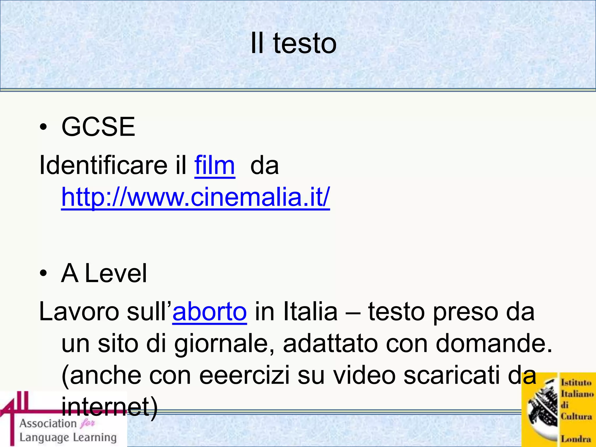 Condivisione  e scambio (tutti)