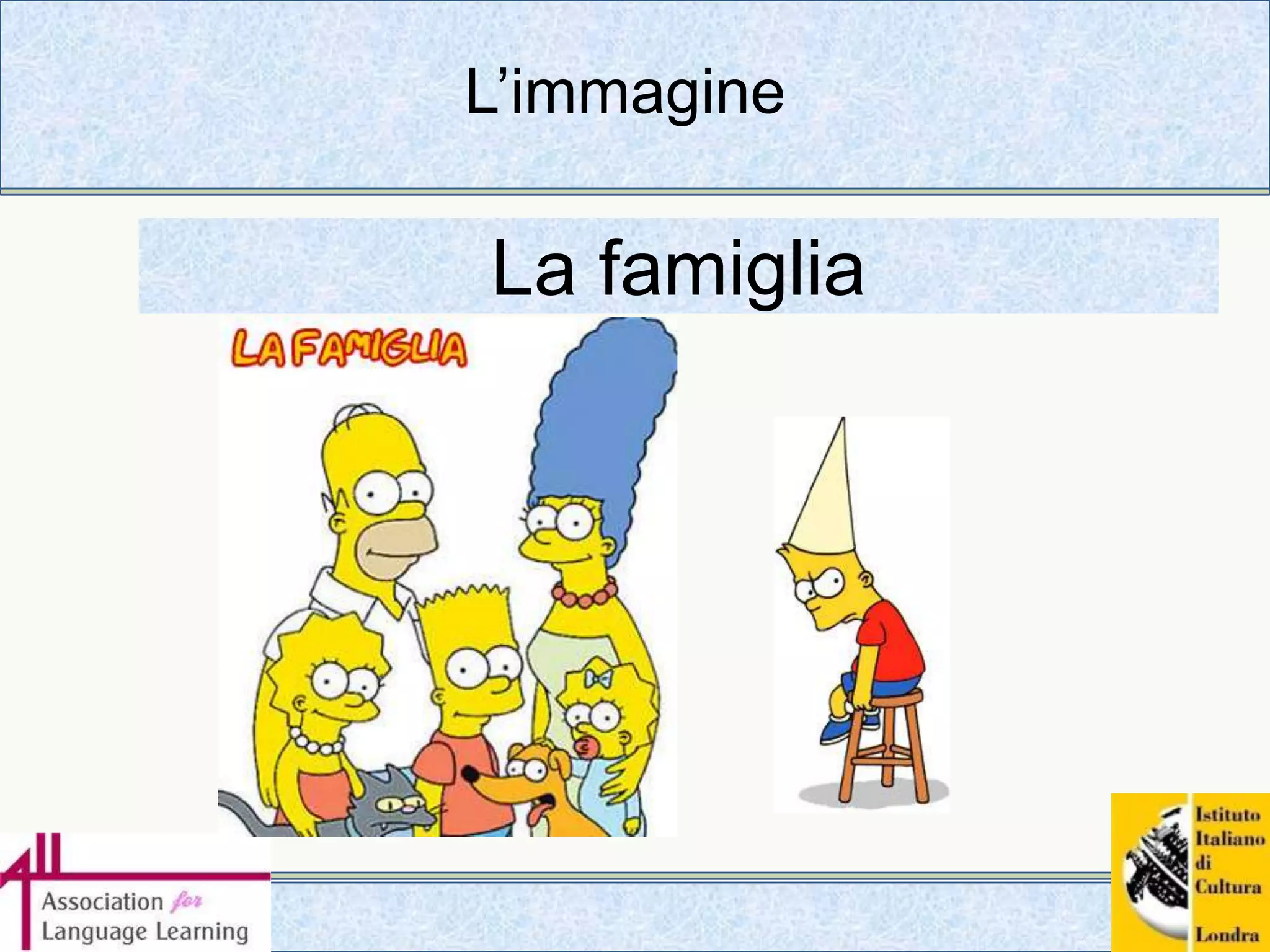 La grammatica (interattiva)http://myweb.tiscali.co.uk/langex/Italian_page.htmhttp://myweb.tiscali.co.uk/langex/Italian_page.htm