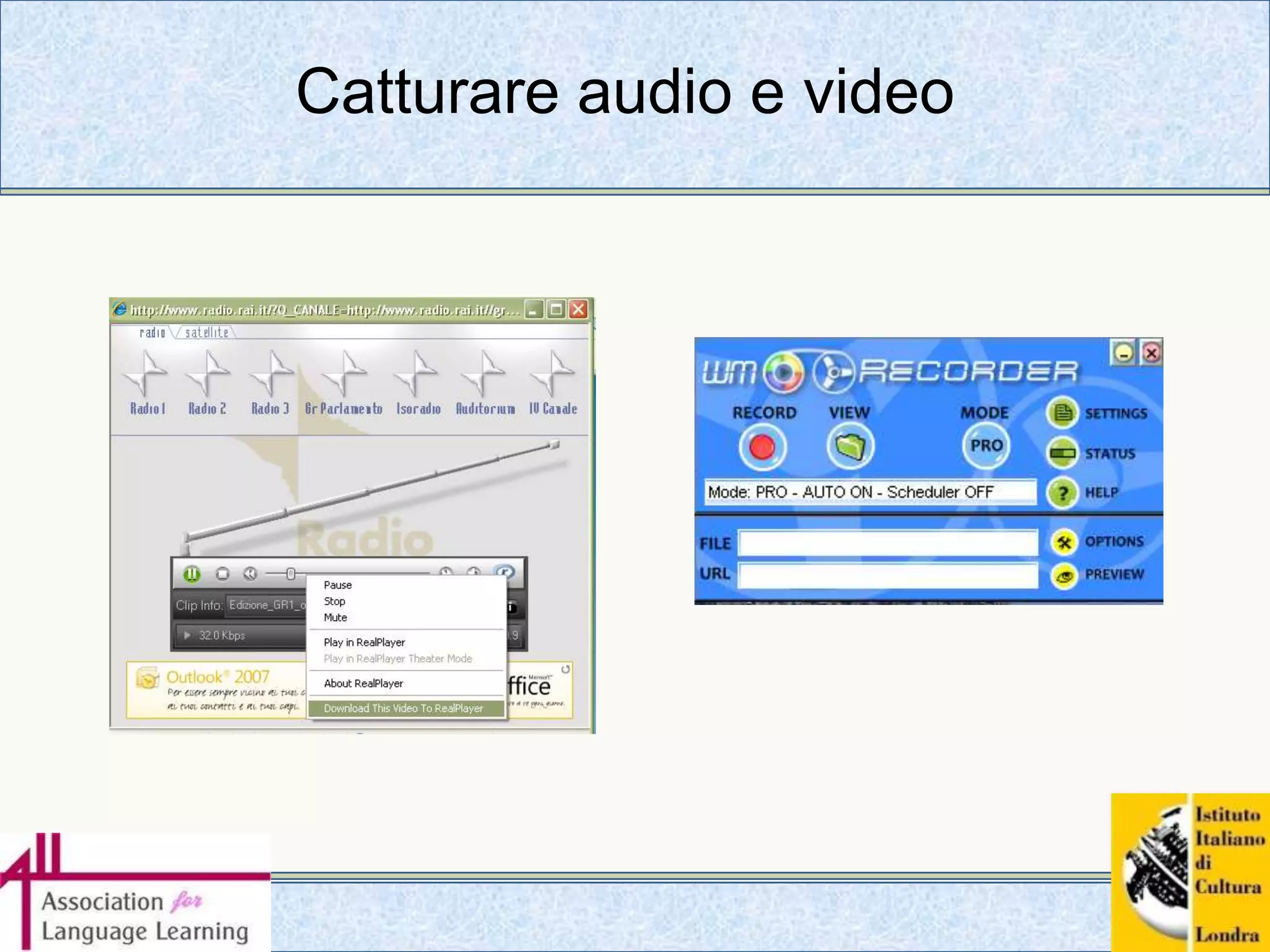 Video altre fontiSiti dei giornalihttp://video.corriere.it/http://tv.repubblica.it/homeAltri TGhttp://www.tgcom.mediaset.it/tg5/