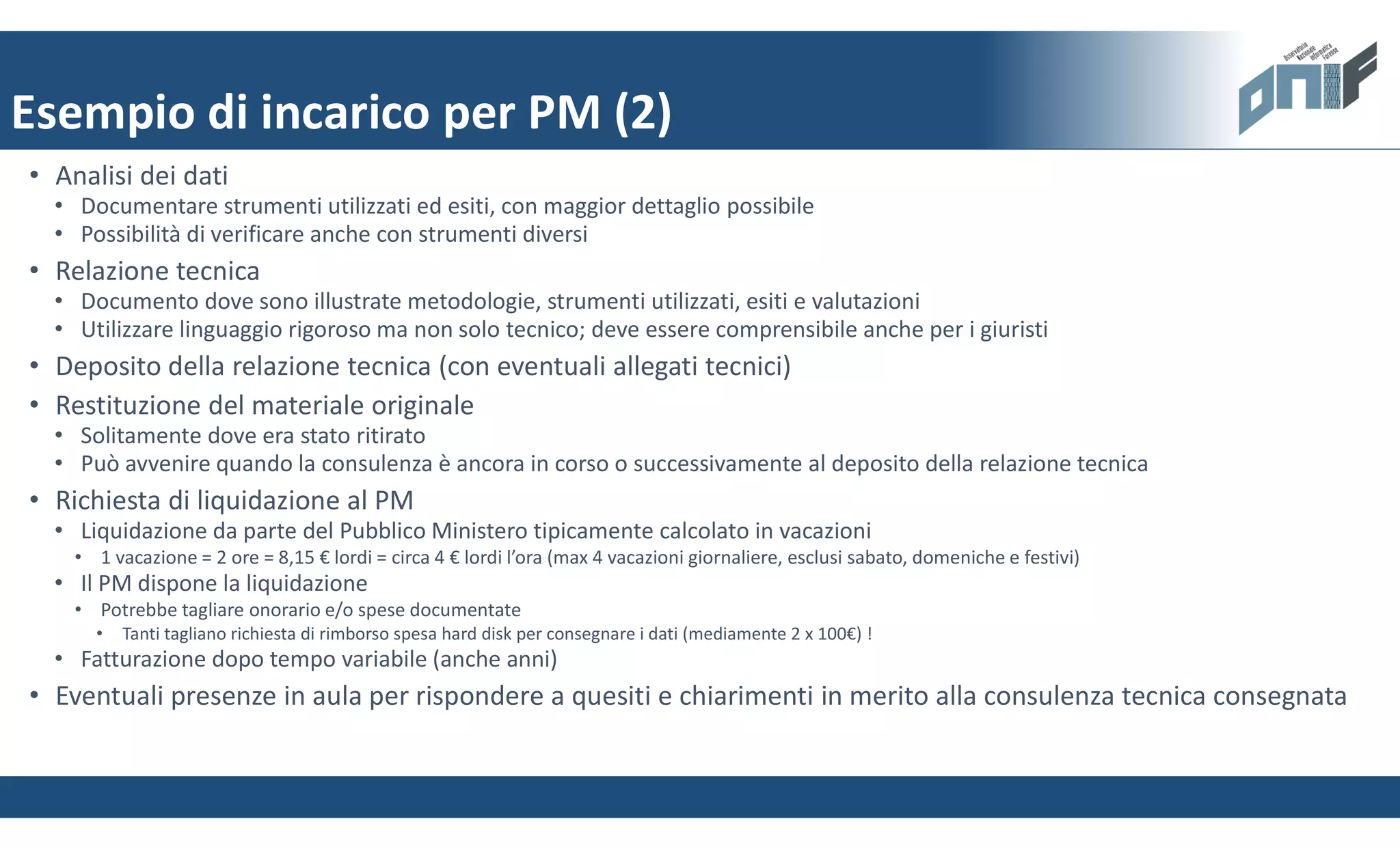 Il consulente tecnico di informatica forense | PDF