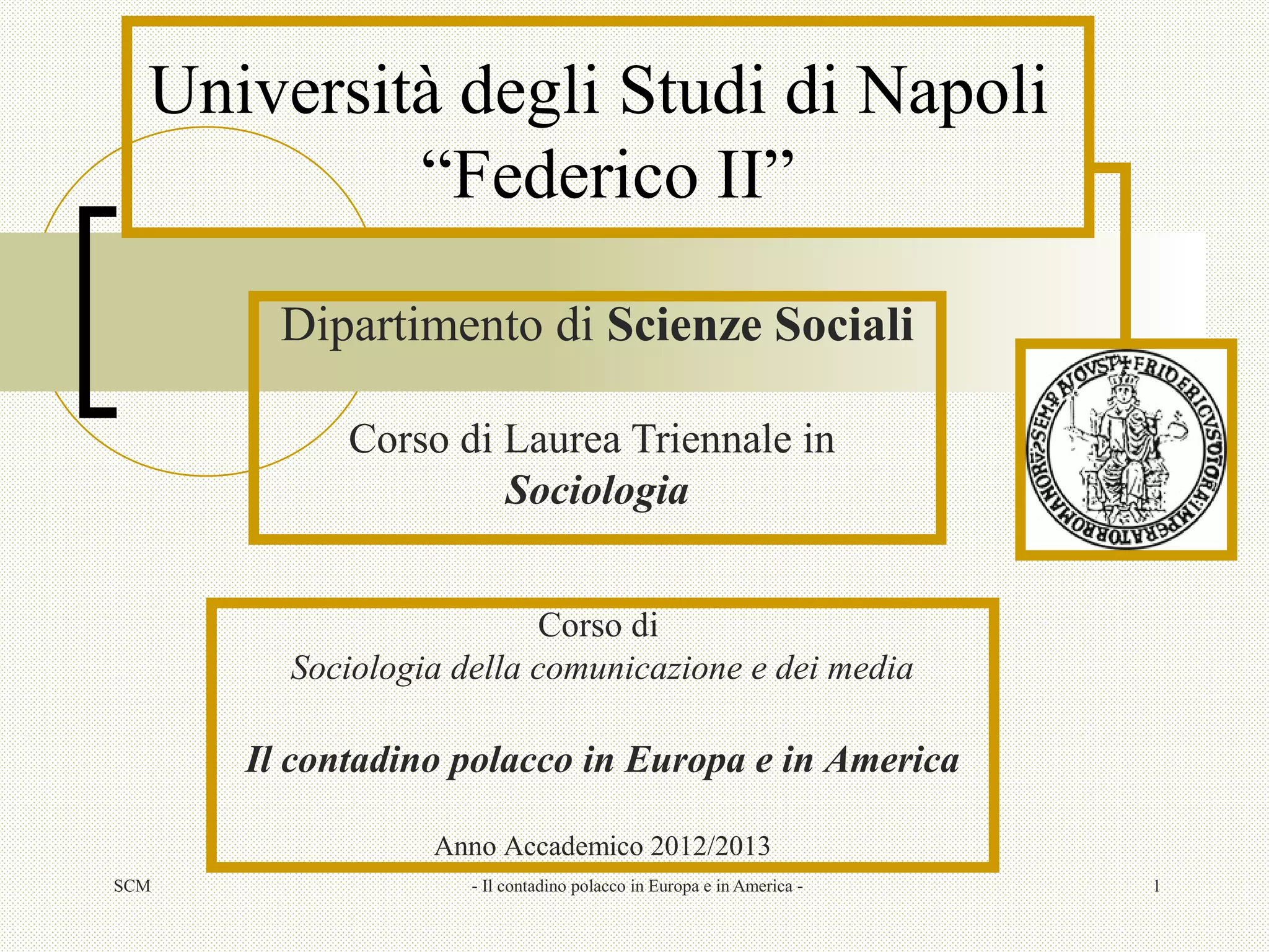 Il contadino polacco in Europa e in America | PPT