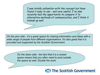 Creating an information literate Scotland community of practice
