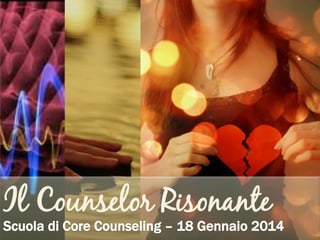 Il Counselor Risonante

Scuola di Core Counseling – 18 Gennaio 2014
A cura di: d.ssa Diana Tedoldi

 