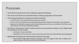Pastoral Parliament and its role in securing rangelands for pastoralists