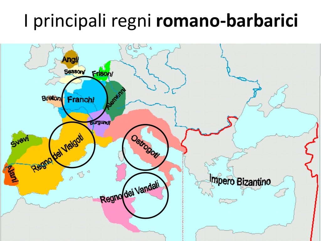 Il crollo dell’impero romano d’occidente e i regni romanobarbarici Il crollo dell’impero romano d’occidente e i regni romanobarbarici