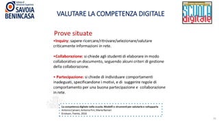 VALUTARE LA COMPETENZA DIGITALE
33
 