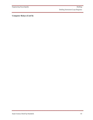 Engineering Encyclopedia                                  Drafting
                                 Drafting Instrument Loop Diagrams



Computer Relays (Cont'd)




Saudi Aramco DeskTop Standards                                 65
 