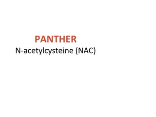 PANTHER
N-acetylcysteine (NAC)
 