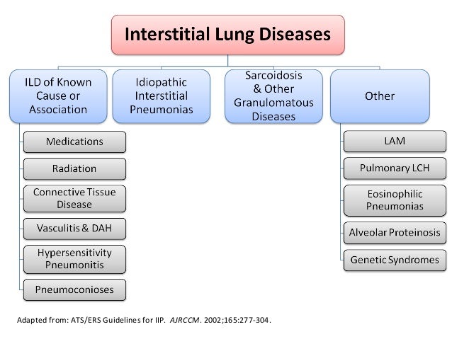 What are some causes of inflammatory lung disease?