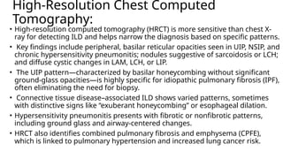 Interstitial Lung Disease - Classification, | PPTX