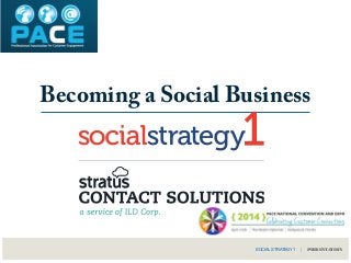 Becoming a Social Business
SOCIAL STRATEGY1 | PRESENTATION
 
