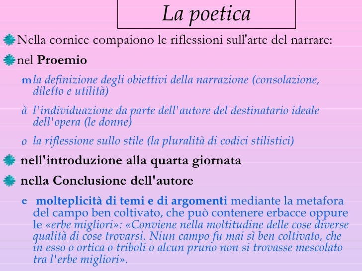 Cos è La Cornice Del Decameron