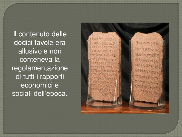 Il decemvrirato legislativo e le dodici tavole