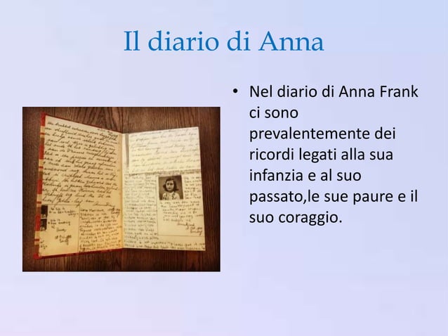Il Diario Di Anna Frank 1959 Il diario di anna frank | PPT