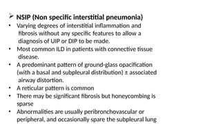 Nsip Classification Interstitial lung disease old classification and management and ...