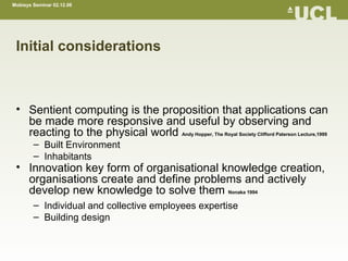 Sentient Computing For Innovation | PDF