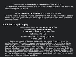 I Poetry Intrinsic Element Analysis Imagery Diction And Symbol In