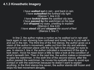 I Poetry Intrinsic Element Analysis Imagery Diction And Symbol In