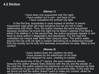 I Poetry Intrinsic Element Analysis Imagery Diction And Symbol In