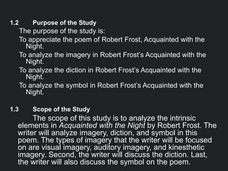 I Poetry Intrinsic Element Analysis Imagery Diction And Symbol In