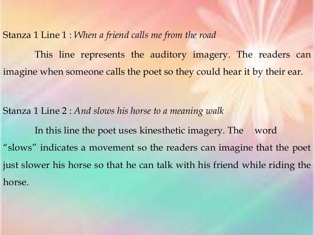  a time to talk by robert frost analysis