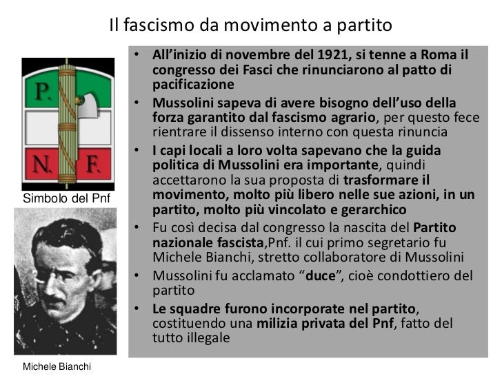 Il Dopoguerra In Italia E L'avvento Del Fascismo