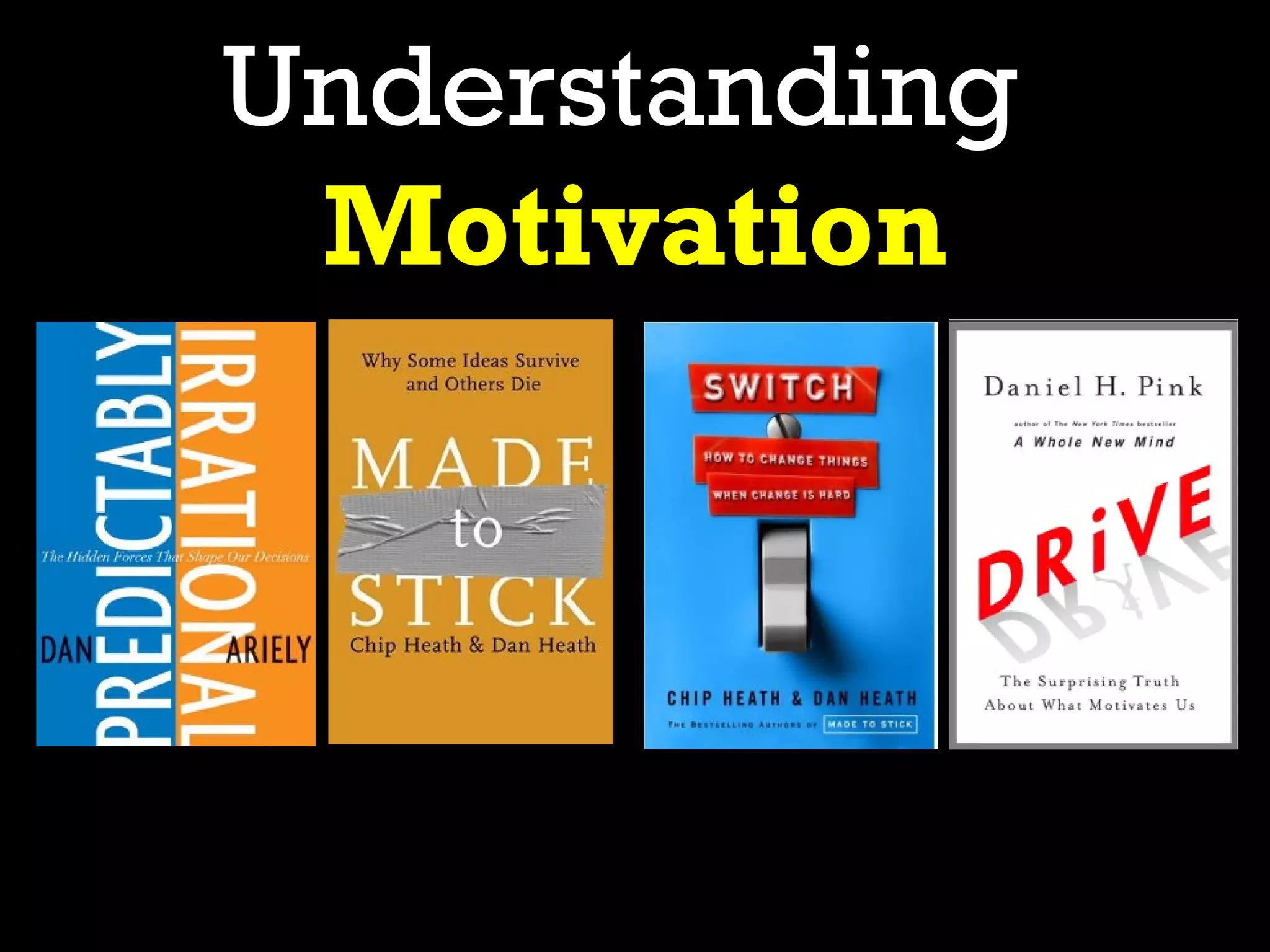 Understanding
 Motivation
 