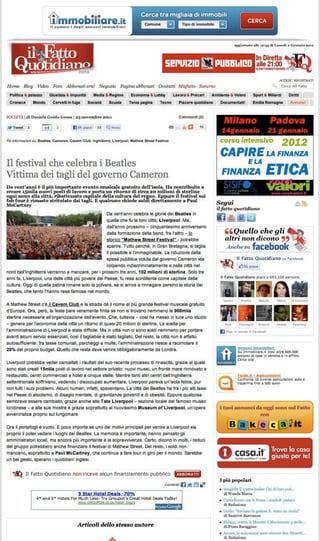 Il festival che celebra i beatles vittima dei tagli del governo cameron | daniele guido gessa | il fatto quotidiano (20120102)